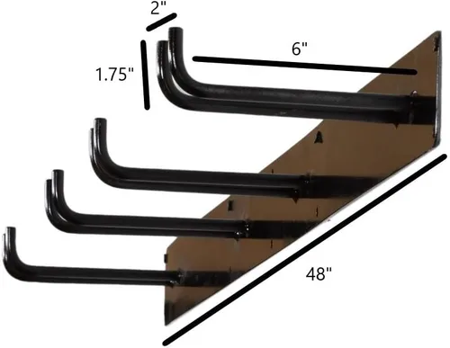 Miniatura 3 de Rastrillo de gancho/pala/estante de cable (48 pulgadas) (Bundle A)