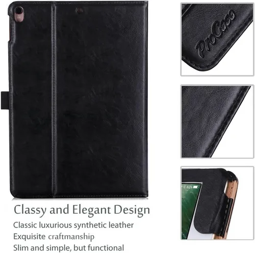 Miniatura 5 de ProCase Carcasa para Apple iPad Pro de 10.5 - Carcasa para Apple iPad Pro de 10.5 pulgadas 2017, con múltiples ángulos de visualización, con Negro