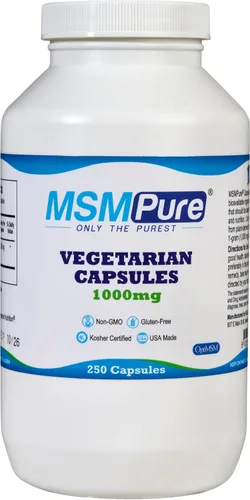 Miniatura 10 de KALA HEALTH MSMPure MSM Cápsulas vegetarianas – 1,000 mg de MSM fabricado en Estados Unidos por cápsula para la salud de las articulaciones
