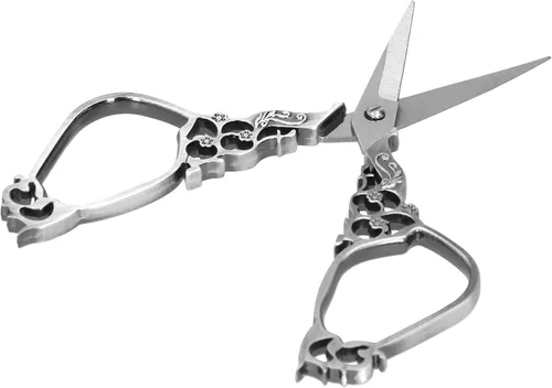 Miniatura 7 de DIY Sewing Scissors Embroidery Vintage Classical Needle Art Work Craft CollectionBronze (Silver)