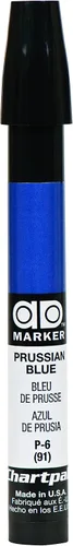 Miniatura 3 de El marcador original Chartpak AD, Tri-Nib, azul escarcha, 1 cada uno (P112)