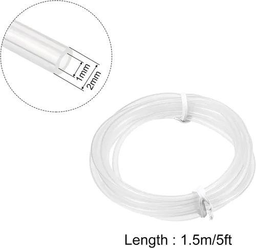 Miniatura 2 de Tubo de silicona flexible para tubos de silicona, [para transferencia de agua de bomba, pecera, acuario] - 0.039 in x 0.079 in, 4.9 ft/translúcido