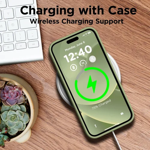 Miniatura 5 de Funda de silicona para iPhone 15 Plus, cubierta protectora de cuerpo completo, forro de microfibra suave antiarañazos, funda delgada ultrafina