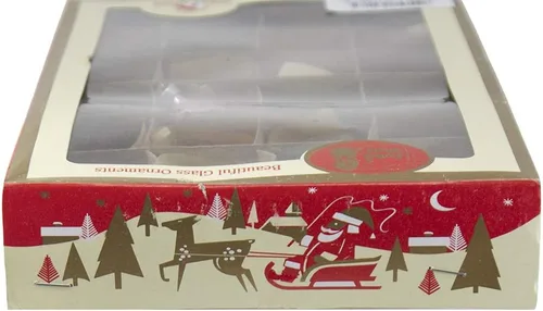Miniatura 5 de Kurt Adler Adornos de vidrio ovalados de 30 mm Primeros Años para Navidad
