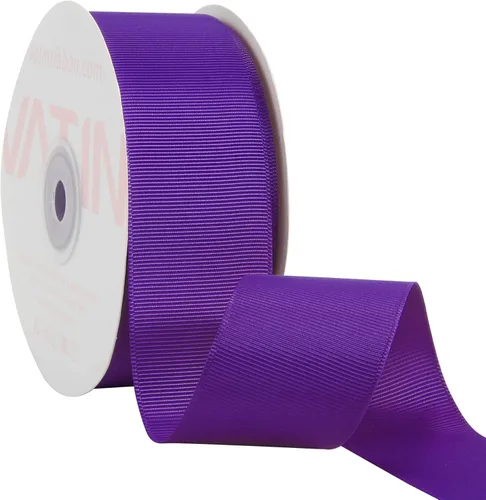 Miniatura 106 de Vatin - Rollo de cinta de grogrén, rollos de 25-50 yardas, perfecto para decoración de bodas, coronas, baby showers, envolturas de paquete de regalo