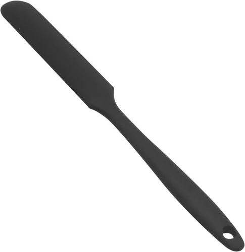 KUFUNG - Espátula de silicona, libre de BPA y resistente al calor hasta 480°F, espátulas de goma antiadherente para cocinar, hornear y mezclar Negro