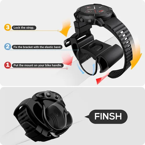 Miniatura 2 de TUSITA Soporte de bicicleta compatible con Garmin, Apple Watch Ultra, Polar