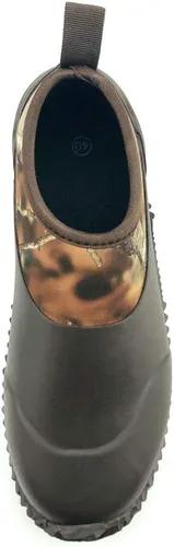 Miniatura 33 de SYLPHID Zapatos de jardín para hombre, zapatos de lluvia impermeables de neopreno para campamento, cuidado del césped, jardinería y trabajo