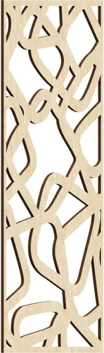 Miniatura 67 de Acme Paneles de pared decorativos de madera con calado, 9 3/8 pulgadas de ancho x 24 3/8 pulgadas de alto x 1/4 de alto, roble rojo