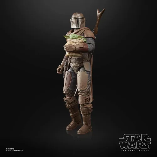 Miniatura 6 de Star Wars The Black Series The Mandalorian and Grogu (Arvala-7) Toys - Figuras de acción The Mandalorian a escala de 5.9 in, para niños a partir