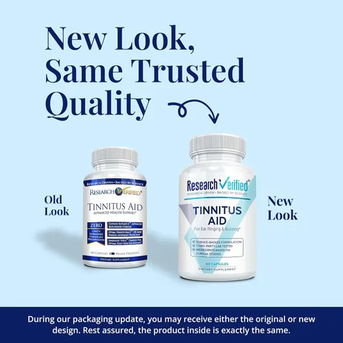 Miniatura 2 de Research Verified Ayuda para el tinnitus - Disminuye el timbre interno - Ginkgo Biloba, vitamina C, mezcla de complejo B de espectro completo