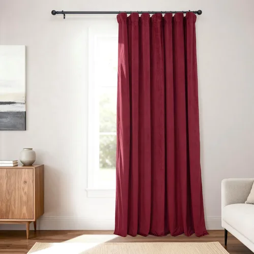 Miniatura 46 de HPD Half Price Drapes Cortinas Opacas Térmicas de Terciopelo Signature para Sala de Estar de 63 Pulgadas de Largo (1 Panel) con Bolsillo para Barra