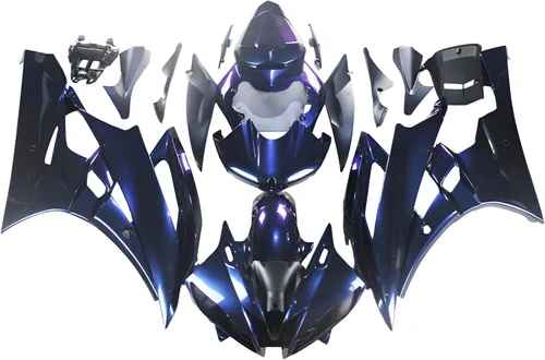 Miniatura 21 de Nardo gris carenado apto para Yamaha 2006 2007 YZF R6 inyección ABS plásticos carrocería kit cuerpo cuerpo cuerpo trabajo 06 07 YZF-R6
