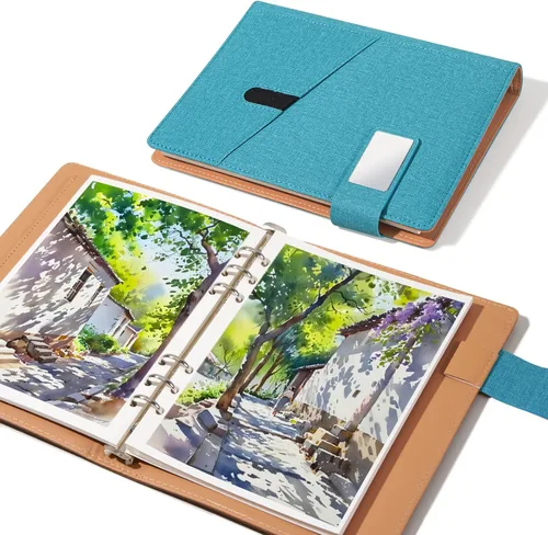 Libro de bocetos de acuarela Lightwish, 100% algodón, papel de acuarela sin ácidos, diario de acuarela, 300 g/m²/140 lb, papel de acuarela prensado