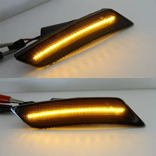 Miniatura 4 de Luces de Marcador Lateral LED Ámbar ATS/XT5 para Cadillac XT5 2017-2024, Cadillac ATS 2013-2014, Faros Delanteros de Lente Ahumada Chevy Blazer