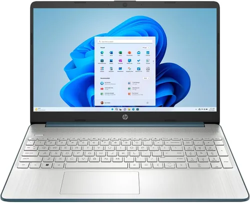 HP Portátil de 15,6", Intel Core i3-1115G4, 8 GB de RAM, SSD de 256 GB, azul abeto, Windows 11 Home en modo S, 15-dy2792wm