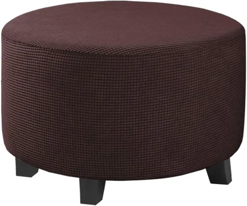 Miniatura 37 de H.VERSAILTEX Funda otomana rectangular de 29 a 34 pies para reposapiés, fundas protectoras para reposapiés, con tela jacquard elástica, gruesa