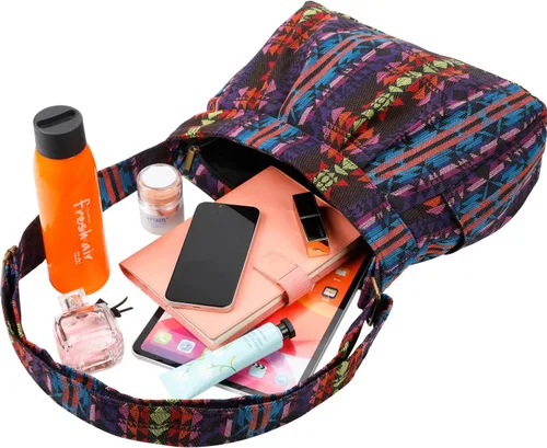 Miniatura 3 de Bolso bandolera de hombro tipo mensajero de tela duradera y casual grande