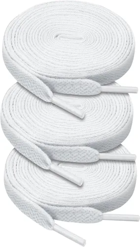 Auihiay 3 pares de cordones planos de 31 a 63 pulgadas, cordones para zapatos deportivos, patines, lona, zapatos para botas
