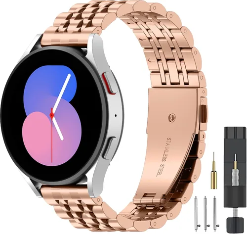Miniatura 4 de ZPJPPLX Correa Universal de Liberación Rápida para Reloj, Correas de Metal de Acero Inoxidable de 18mm 20mm 22mm para Samsung Galaxy Watch 6/5/4/3