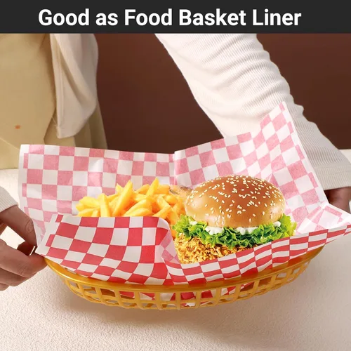 Miniatura 4 de EUSOAR Papel de envoltura para sándwich, 200 hojas de pergamino para hornear, cera seca, papel de delicatessen resistente a la grasa