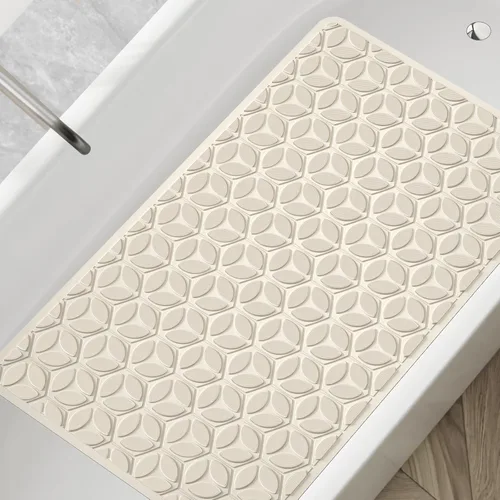 Miniatura 9 de Alfombrilla de Bañera Antideslizante con Ventosas - 100% Goma para Baño Texturizada para Seguridad en Bañera y Ducha - Suave al Tacto - Libre