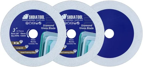 Miniatura 14 de SHDIATOOL Disco de corte de diamante de vidrio de 2 pulgadas, rueda de corte ultradelgada para azulejos de cerámica, porcelana y mármol de 50 mm
