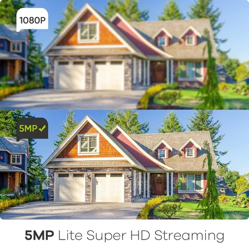 Miniatura 2 de SANNCE 5MP 8 Canales DVR de Cámara de Seguridad, Grabadora DVR de Vigilancia Híbrida 5 en 1 H.264+, Soporta Cámaras de Seguridad IP Analógicas
