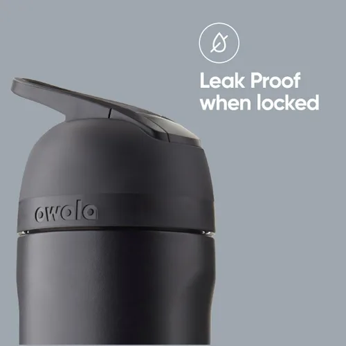 Miniatura 7 de Owala - Botella de agua aislada de acero inoxidable con popote y tapa de bloqueo
