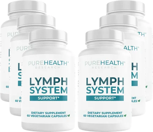 Miniatura 10 de PUREHEALTH RESEARCH Soporte del sistema linfático - Suplemento de drenaje linfático para mujeres y hombres - Bromelina, equinácea, diente de león