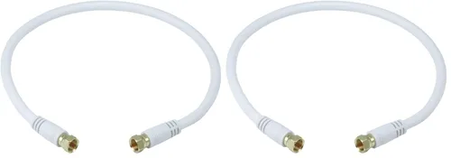 Miniatura 13 de Monoprice RG6 Quad Shield CL2 - Cable coaxial con conector tipo F para televisión, 1.5 pies Negro