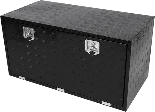 Miniatura 13 de Caja de herramientas de aluminio para camión de 30 pulgadas, caja de herramientas para camión, debajo de la cama, remolque, caja impermeable