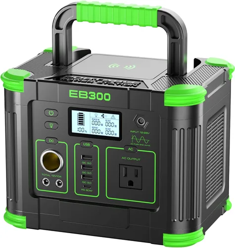 Miniatura 15 de Generador solar de 1000 W 999 Wh, estación de energía portátil con salida USB-C PD de 60 W, salida de CA de onda sinusoidal pura de 120 V, batería