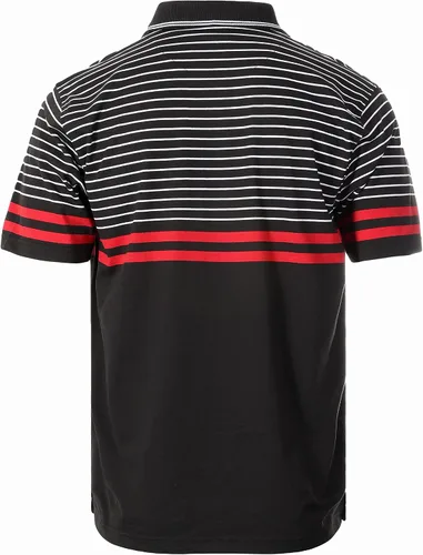 Miniatura 2 de Gioberti Polo de contraste de rayas dobles para hombre con bolsillo - tinte de hilo