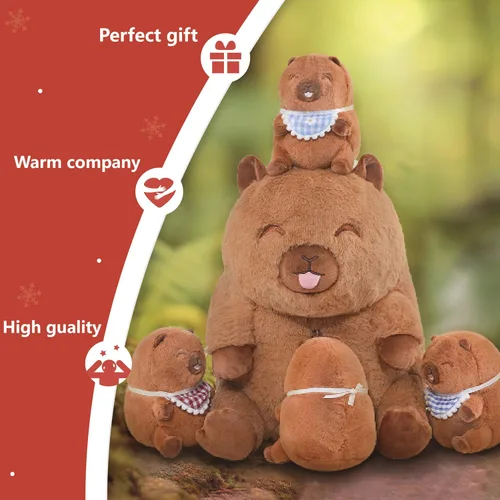 Miniatura 6 de Niuniu Daddy Peluche de ajolote rosa de 20 pulgadas, luminoso, realista, lindo peluche para niñas y niños, regalos de cumpleaños que brillan