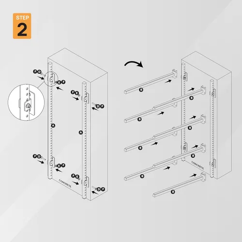 Miniatura 10 de Yes4All Estante de almacenamiento para kayak, soporte de pared para kayak, 400 libras, 4 niveles ajustables, estante para kayak al aire libre, A.