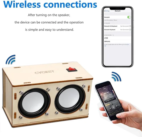 Miniatura 5 de Proyectos STEM para niños y adultos - Construye tu propio altavoz Bluetooth - Kit de electrónica de experimentos científicos Conjunto de bricolaje