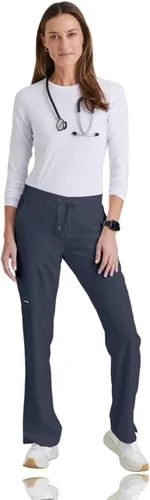 Miniatura 4 de Grey's Anatomy - Pantalón de uniforme médico de frente plano, con 6 bolsillos, para mujer