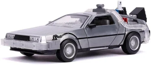 Miniatura 2 de Jada Regreso al futuro Parte II 1:24 Time Machine Coche fundido a presión Característica de iluminación, juguetes para niños y adultos