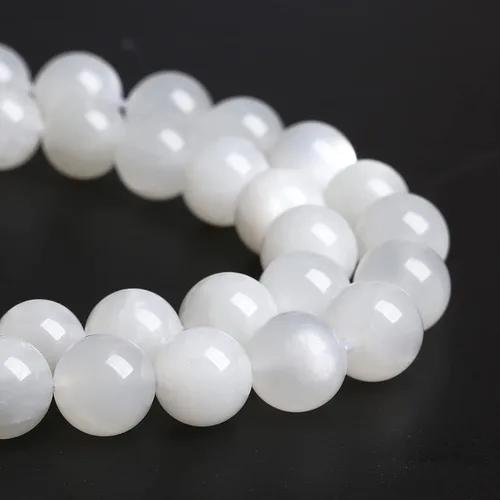 Miniatura 66 de 60 Cuentas de 15⁄64 Pulgadas (6 mm) de Piedra Natural de Citrino Limpio de Grado 3A en Bruto para Hacer Joyería, Pulseras DIY