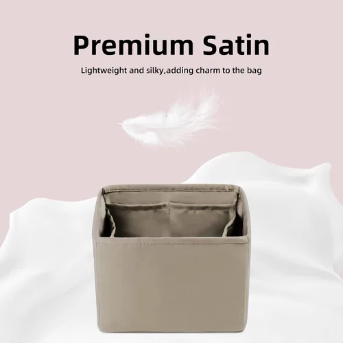 Miniatura 3 de DGAZ Organizador de bolsos suave y sedoso, seda, bolso de lujo en moldeadores de bolsas, mujer, se adapta a picotina 1822 bolsas