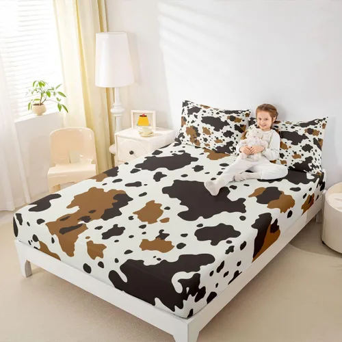 Miniatura 18 de Ropa de cama de 2 piezas, estilo rústico de granja, juego de ropa de cama para adolescentes y adultos, sábanas bajeras, ropa de cama ajustable