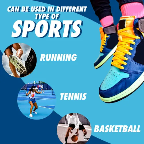 Miniatura 3 de Compatible con los cordones de los modelos Jordan 1-8 Cordones planos para zapatos deportivos, cordones deportivos para tenis