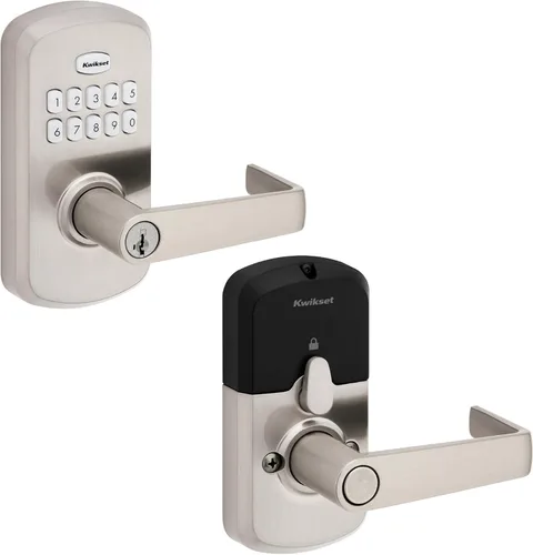 Miniatura 13 de Kwikset SmartCode 955 Pembroke Light Commercial - Palanca Electrónica con Teclado de 10 Botones, con Práctica Entrada sin Llave, 3 Años de Duración