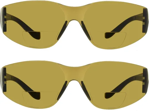 proSPORT Lector bifocal clasificado de seguridad de las gafas de sol ANSI Z87 ligero sin montura deportivo al aire libre interior