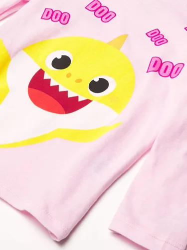 Miniatura 2 de Nickelodeon Baby-Girls Baby Shark 2-Piece T-Shirt Bundle Set - Toddler Girl Size 2t-5t - Mommy & Daddy Shark