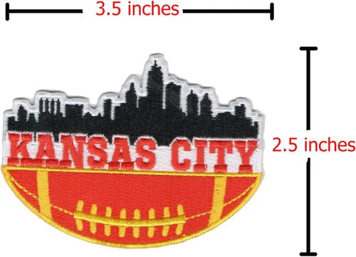 Miniatura 2 de MJshop29 Kansas City Parches para planchar para ropa, mochilas, jeans, motocicleta, parche para coser chaquetas personalizadas, sombreros, bolsas