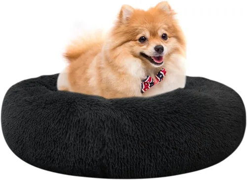 Miniatura 34 de Nisrada Cama para perros pequeños, medianos y grandes, 20 pulgadas, relajante, lavable, redonda, acogedora, suave, cama para mascotas para cachorros