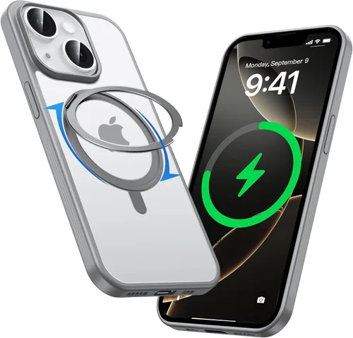 Miniatura 20 de MAGIC JOHN Soporte Magnético Invisible Giratorio 360° para Funda de iPhone 17 Pro [Botón de Control de Cámara] [Compatible con MagSafe] 16 FT Negro