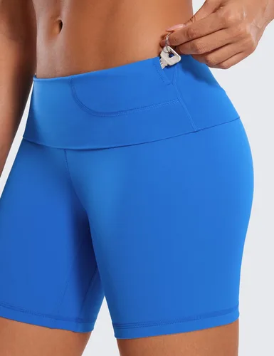 Miniatura 34 de CRZ YOGA Butterluxe Super High Waist Biker Shorts 6"- Yoga Workout Womens Buttery Soft Over Belly